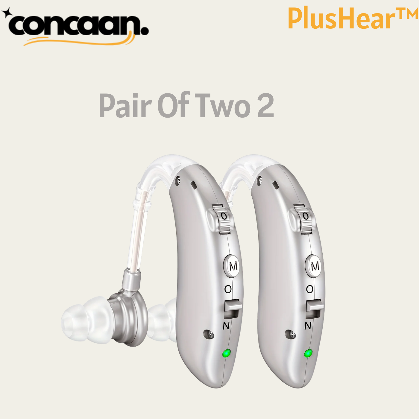 PlusHear™ BTE Rechargeable Digital Hearing Aid