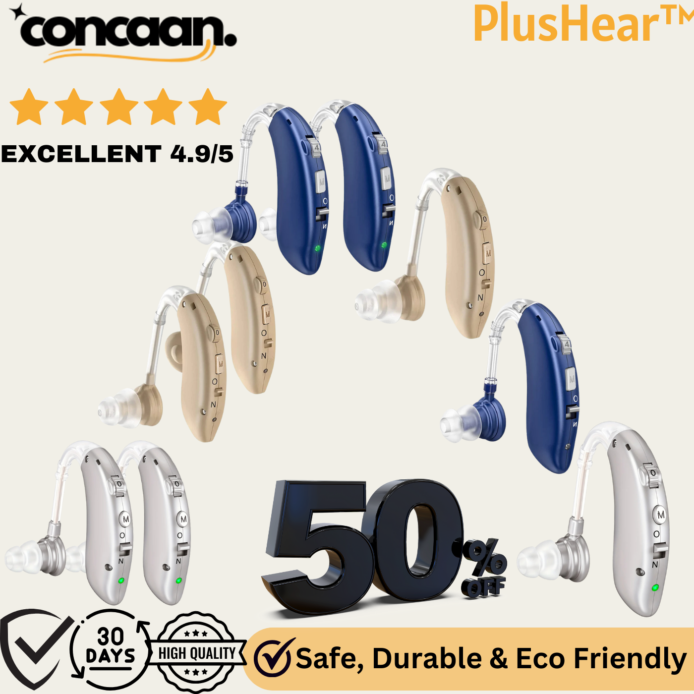 PlusHear™ BTE Rechargeable Digital Hearing Aid